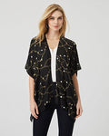 Scarf Print Viscose Kimono